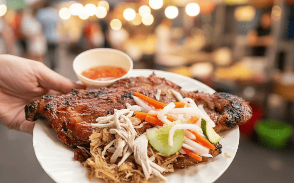 A no-frills eatery focused on flavor, where juicy grilled pork and bold marinades steal the spotlight